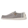 Wally Break Stitch - Grey -Heydude Shop 110793297 WALLY LINEN NATURAL GREY LEFT 1