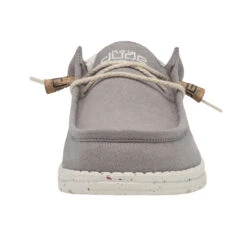 Wally Break Stitch - Grey -Heydude Shop 110793297 WALLY LINEN NATURAL GREY LEFT 4 1