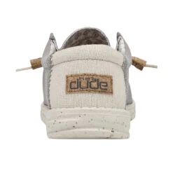 Wally Break Stitch - Grey -Heydude Shop 110793297 WALLY LINEN NATURAL GREY LEFT 5