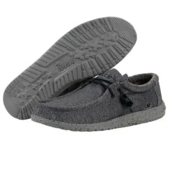 Wally Stretch - Steel -Heydude Shop 111163200 WALLY L STRETCH STEEL NEWLOGO 03