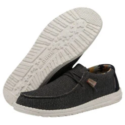 Wally Knit - Charcoal -Heydude Shop 112474007 WALLY ECO SOX CHARCOAL LEFT 3