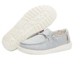 Wendy Youth Linen - Grey -Heydude Shop 130123096 WENDY YOUTH LINEN GREY 03
