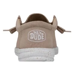 Wally Slub Canvas - Tan -Heydude Shop 40009 265 WALLYSLUBCANVAS TAN LEFTBACK
