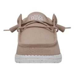 Wally Slub Canvas - Tan -Heydude Shop 40009 265 WALLYSLUBCANVAS TAN LEFTFRONT