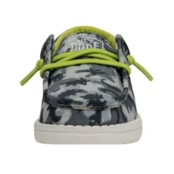 Wally Toddler Camodino - Blue -Heydude Shop 40028 425 WALLYTODDLERCAMODINO BLUE LEFTFRONT