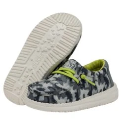 Wally Toddler Camodino - Blue -Heydude Shop 40028 425 WALLYTODDLERCAMODINO BLUE PAIRBOTTOM