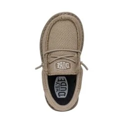 Wally Toddler Funk Mono - Caramel -Heydude Shop 40030 22E WALLYTODDLERFUNKMONO CARAMEL LEFTTOP