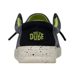 Wally Toddler Stretch - Navy Speckle -Heydude Shop 40035 4MP WALLYTODDLERSTRETCH NAVYSPECKLE LEFTBACK