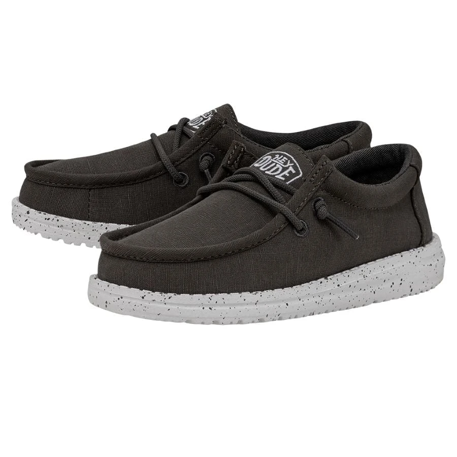 Wally Youth Slub Canvas - Dark Grey 4 Wally Youth Slub Canvas - Dark Grey - Image 2