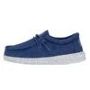 Wally Youth Slub Canvas - True Blue -Heydude Shop 40044 428 WALLYYOUTHSLUBCANVAS TRUEBLUE LEFTSIDE