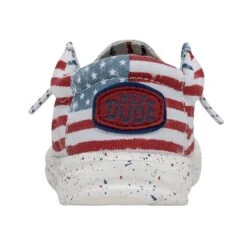 Wally Youth Patriotic - Stars And Stripes -Heydude Shop 40046 9C8 WALLYYOUTHPATRIOTIC STARSANDSTRIPES LEFTBACK