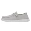 Wendy Slub Canvas - Light Grey -Heydude Shop 40063 007 WENDYSLUBCANVAS LIGHTGREY LEFTSIDE