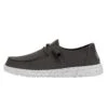 Wendy Slub Canvas - Dark Grey -Heydude Shop 40063 029 WENDY SLUB CANVAS DARK GREY LEFT 1
