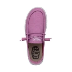 Wendy Slub Canvas - Violet -Heydude Shop 40063 508 WENDYSLUBCANVAS VIOLET LEFTTOP