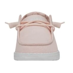 Wendy Slub Canvas - Pink -Heydude Shop 40063 680 WENDYSLUBCANVAS PINK LEFTFRONT