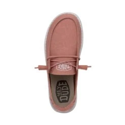 Wendy Slub Canvas - Terracotta -Heydude Shop 40063 6VE WENDYSLUBCANVAS TERRACOTTA LEFTTOP