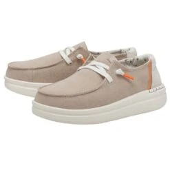 Wendy Rise Chambray - Sandshell -Heydude Shop 40074 2YU WENDY RISE CHAMBRAY SANDSHELL LEFT 2