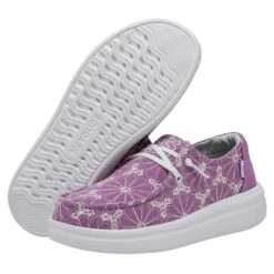 Wendy Rise Eyelet - Violet -Heydude Shop 40075 508 WENDY RISE EYELET VIOLET LEFT 3