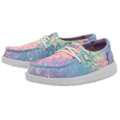 Wendy Youth - Cat Flow Leopard -Heydude Shop 40106 9BW WENDY YOUTH CAT FLOW LEOPARD LEFT 2