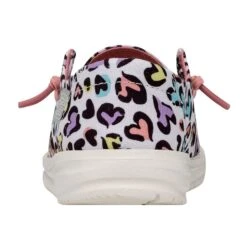 Wendy Youth - White Leopard -Heydude Shop 40106 9CF WENDYYOUTHCAT WHITELEOPARD LEFTBACK