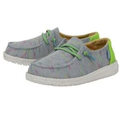 Wendy Youth Stretch - Glow Blu -Heydude Shop 40111 4MC WENDYYOUTHSTRETCH GLOWBLU PAIRSIDE