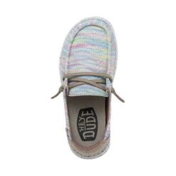 Wendy Youth Stretch - Aurora White 13 Wendy Youth Stretch - Aurora White -Heydude Shop 40111 9BI WENDYYOUTHSTRETCH AURORAWHITE LEFTTOP