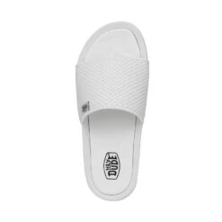 Chandler Knit - White Silver -Heydude Shop 40114 1LD CHANDLERKNIT WHITESILVER LEFTTOP