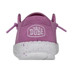 Wendy Toddler Slub Canvas - Violet -Heydude Shop 40144 508 WENDYTODDLERSLUBCANVAS VIOLET LEFTBACK