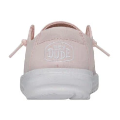 Wendy Toddler Slub Canvas - Pink 12 Wendy Toddler Slub Canvas - Pink -Heydude Shop 40144 680 WENDYTODDLERSLUBCANVAS PINK LEFTBACK
