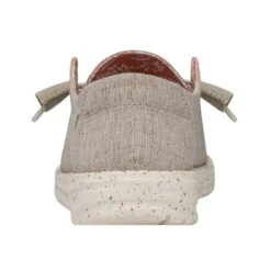 Wendy Chambray Wide - White Nut -Heydude Shop 40151 2BK WENDYCHAMBRAYWIDE WHITENUT LEFTBACK 2