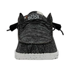 Wally Sox Stitch Wide - Black White 11 Wally Sox Stitch Wide - Black White -Heydude Shop 40161 0YH WALLYSOXSTITCH BLACKWHITE LEFTFRONT 1