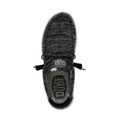 Wally Sox Stitch Wide - Black White 13 Wally Sox Stitch Wide - Black White -Heydude Shop 40161 0YH WALLYSOXSTITCH BLACKWHITE LEFTTOP 1