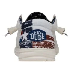 Wally Texas Canvas - Off White -Heydude Shop 40380 1LB WALLYTEXASCANVAS OFFWHITE LEFTBACK