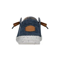 Wendy Washed Canvas - Navy -Heydude Shop FW23 W 40297 410 WENDY WASHED CANVAS NAVY LEFT BACK