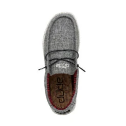 Wally Blend - Black -Heydude Shop SS22 M 112474987 WALLY ECO LINEN BLACK LEFT 6