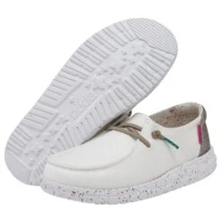 Wendy Youth - Disco White 10 Wendy Youth - Disco White -Heydude Shop SS22 W 130120227 WENDY YOUTH DISCO WHITE LEFT 3